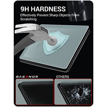 Tesla Model Y Model 3 Screen Protector Automatic Alignment Tempered Glass Center Control Navigation Touchscreen Protector 9H Anti Fingerprint Anti-Glare Matte Center Console Accessories