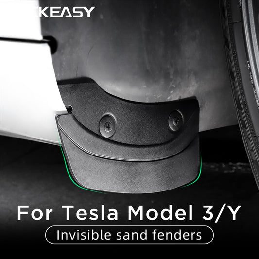 Car Accessories For Tesla Model3 ModelY 2020-2023 Mud Flaps Punch-Free Wheel Fender Splash Guards Fender 4Pcs