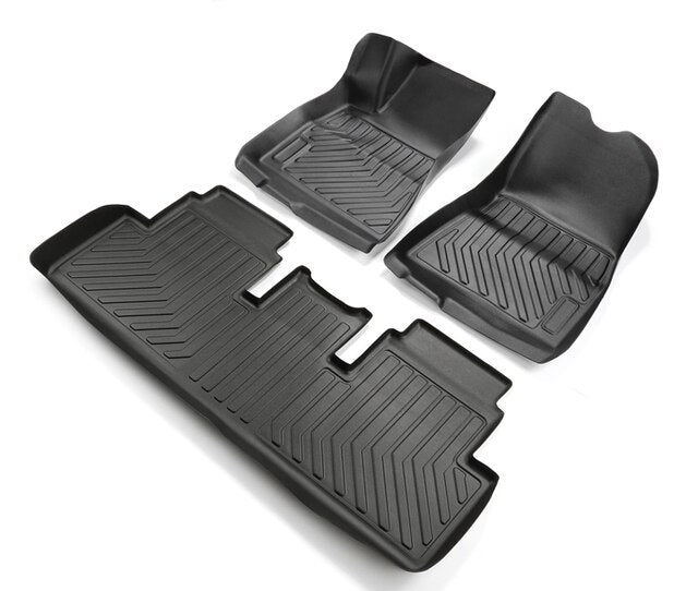 Car Accessories TPE Environmentally Waterproof Non-slip Foot Pad For Tesla Model3 2023 Complete Set Custom All-Weather Floor Mat