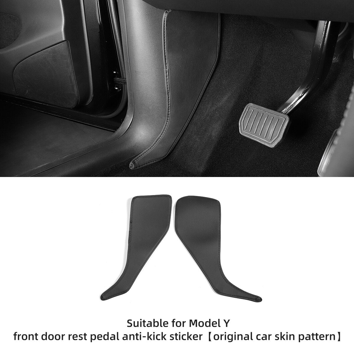 Car Central Control Side Defense Kick Pad For Tesla Model3 ModelY Protective Pad TPE Trunk Side Scuff Plate Pad Car Accessories
