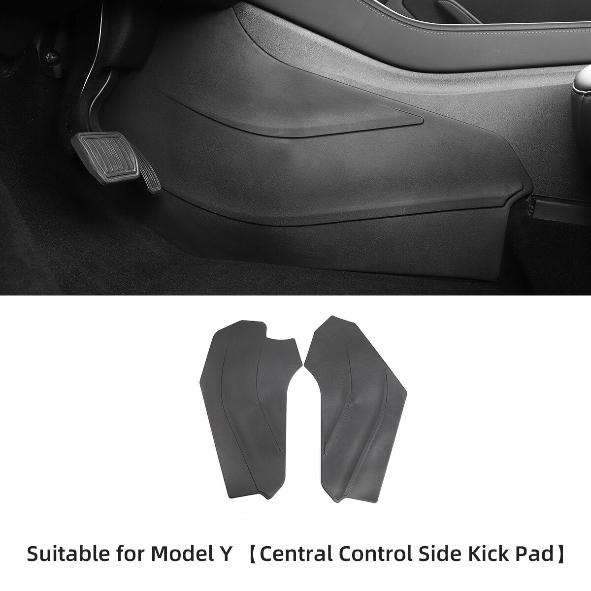 Car Central Control Side Defense Kick Pad For Tesla Model3 ModelY Protective Pad TPE Trunk Side Scuff Plate Pad Car Accessories