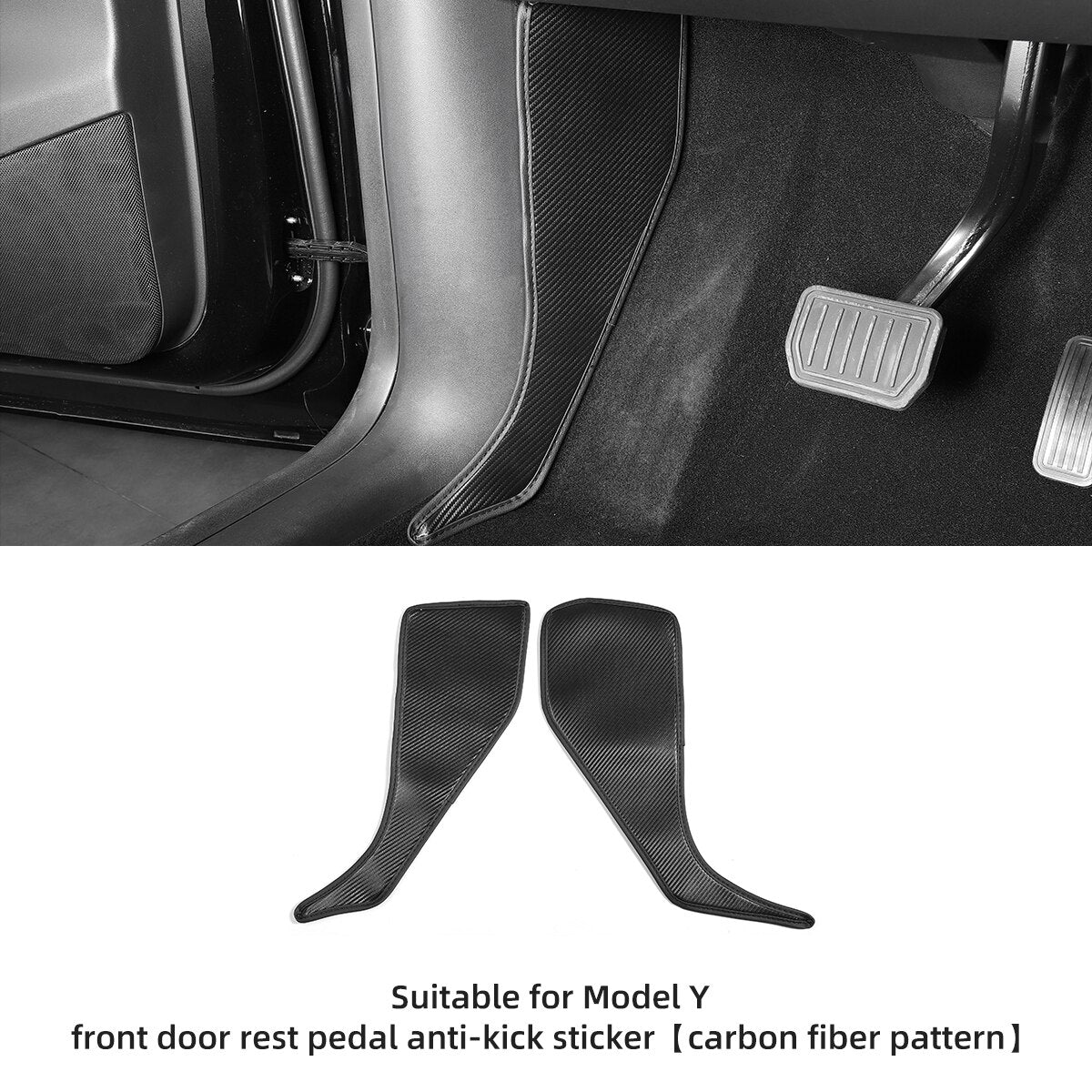 Car Central Control Side Defense Kick Pad For Tesla Model3 ModelY Protective Pad TPE Trunk Side Scuff Plate Pad Car Accessories