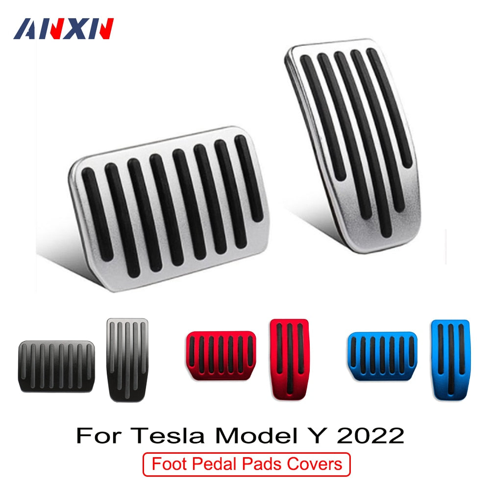 Car Foot Pedal Pads Covers for Tesla Model Y 2022 2021 Non Slip Performance Gas &amp; Brake Pedals Accessories Pedal Cover