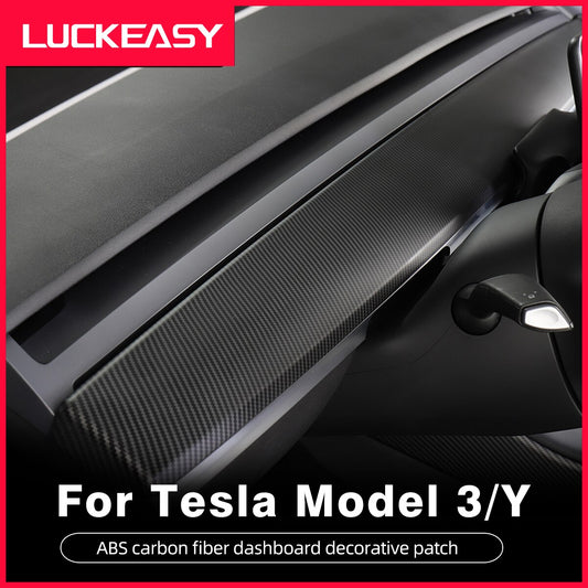 Central Control Instrument Panel For Tesla Model 3 Model Y model3 2017-2022 Accessories Matte Carbon Fiber ABS Model Three New