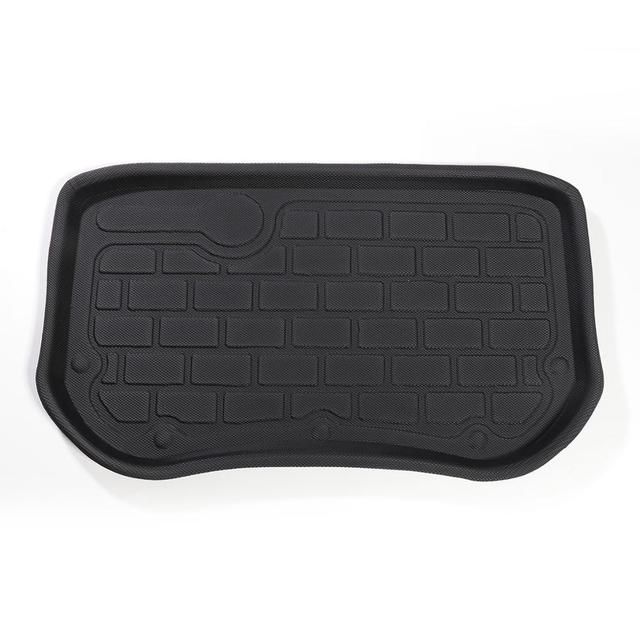 For Tesla Model 3 2017-2020 TPE Custom Lower Trunk Mats All-Weather Waterproof And Wearable Mat Sub-Trunk Carpet (Piano Model)