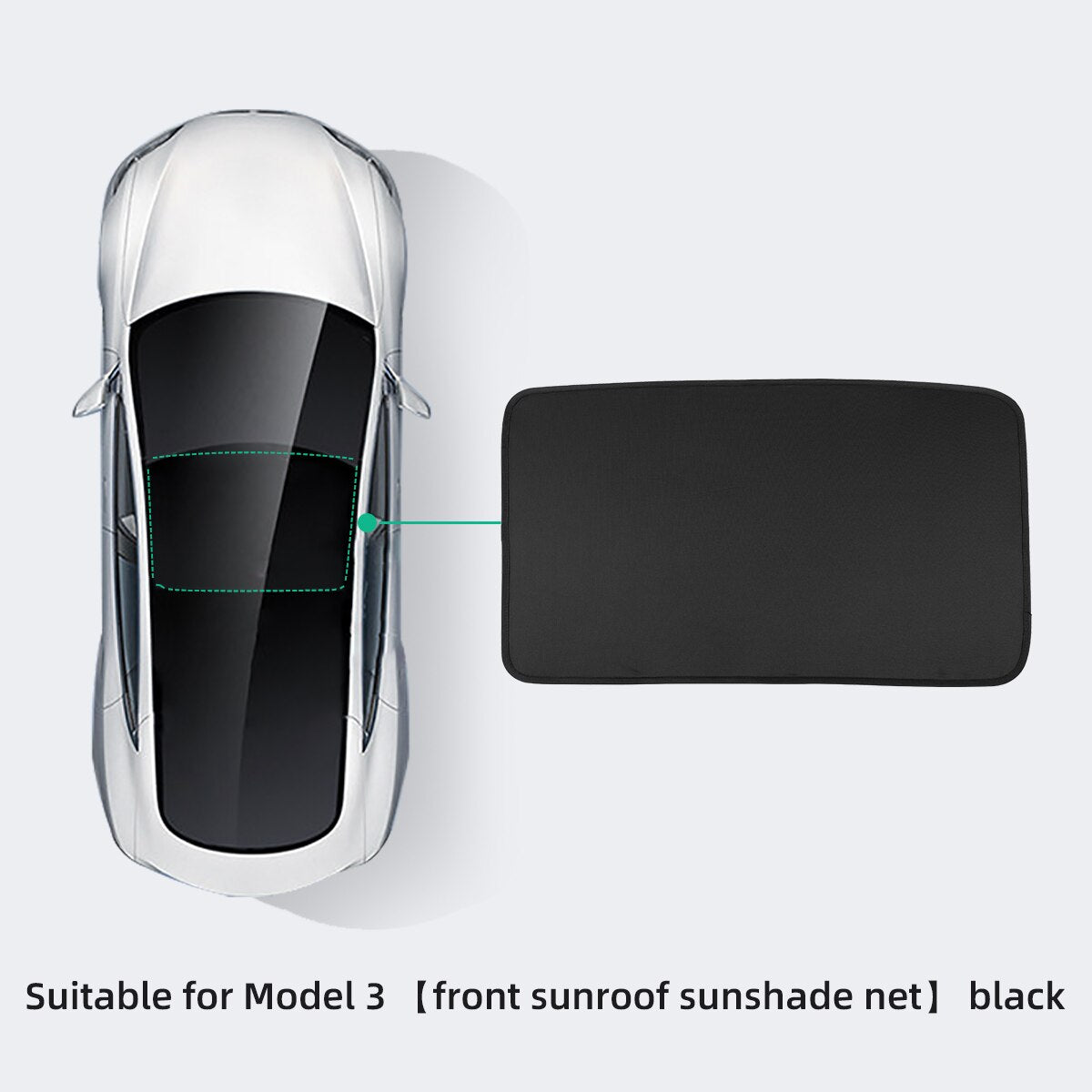 For Tesla Model 3 2022-2023 Car Interior Accessories Sun Shield Front And Rear Sunroof Sun Shade Net Car Window Sunshade