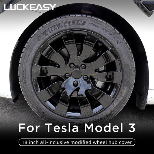 For Tesla Model 3 2023 Wheel Cap 18 Inch  All-inclusive Hubcap Replacement Wheel Cover Kit Modification Accessories