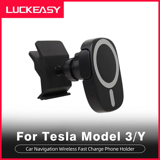 For Tesla Model 3 Model Y 2017-2023 Car 15W Fast Charging Mobile Phone Holder Mount Dashboard Auto Accessories model3