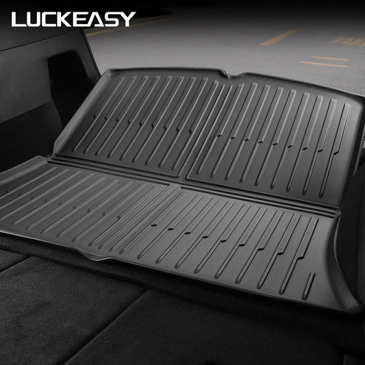 For Tesla Model Y 2021-2023 Rear Trunk Seat Backrest Cushion Anti-Kick Mat Car Accessories TPE Trunk Protection Pad