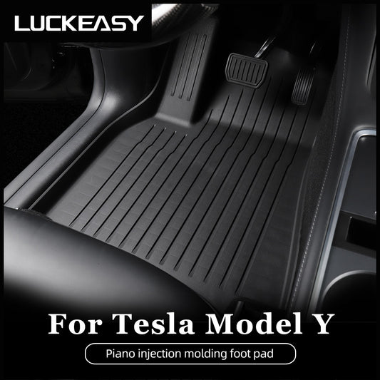 For Tesla Model Y Model 3 Car Interior Accessories Floor Mat Protective Pads Waterproof TPE Front And Rear Trunk Mat Foot Pad