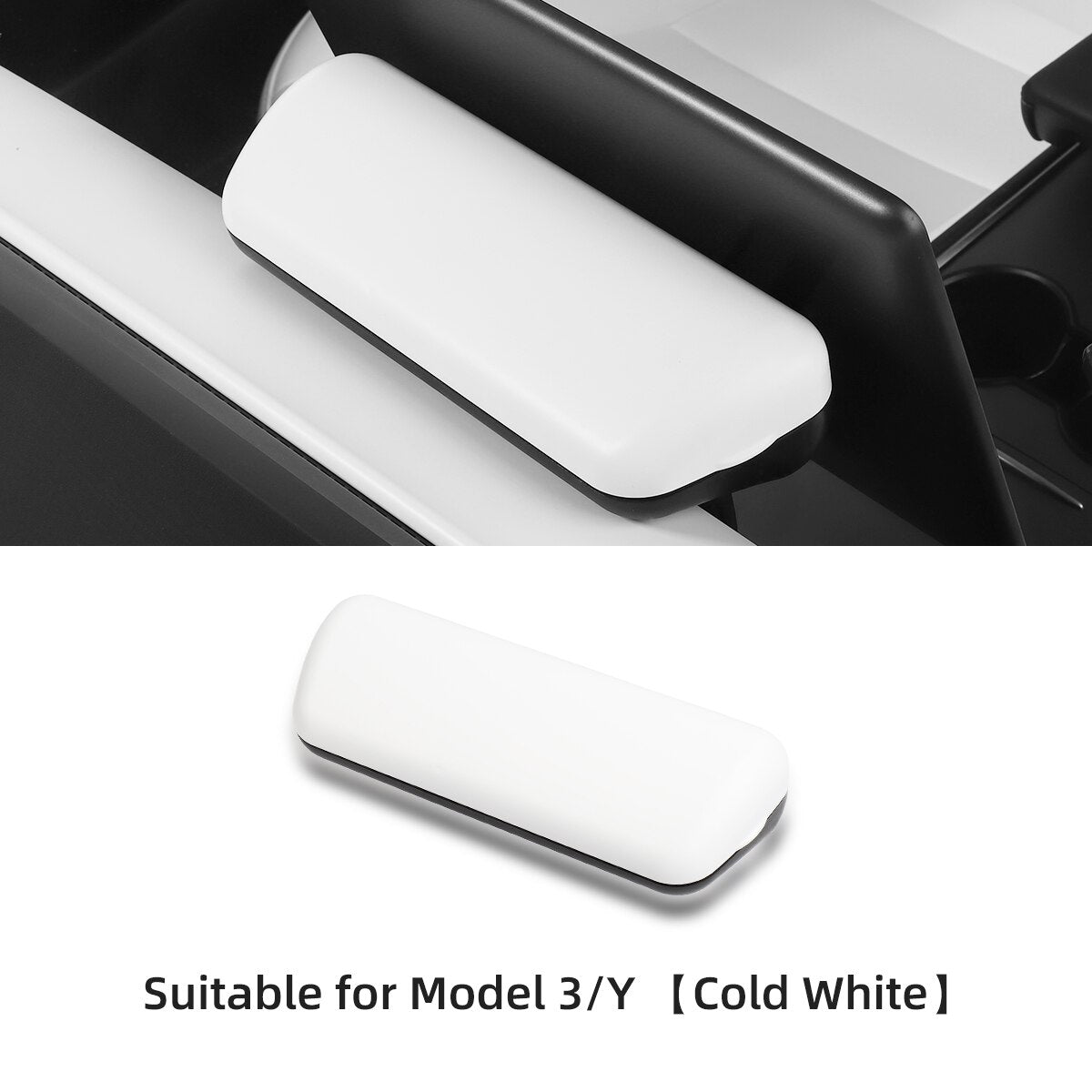 For Tesla Model3 ModelY 2021-2023 Car Modification Accessories ABS Glasses HolderStorage Box Dashboard Sunglasses Case Organizer