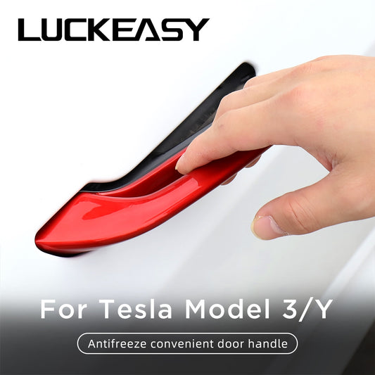 For Tesla Model3 ModelY 2023 Car Antifreeze Door Handle Sticker Refit Accessories Trim Decoration Door Handle Protector Cover