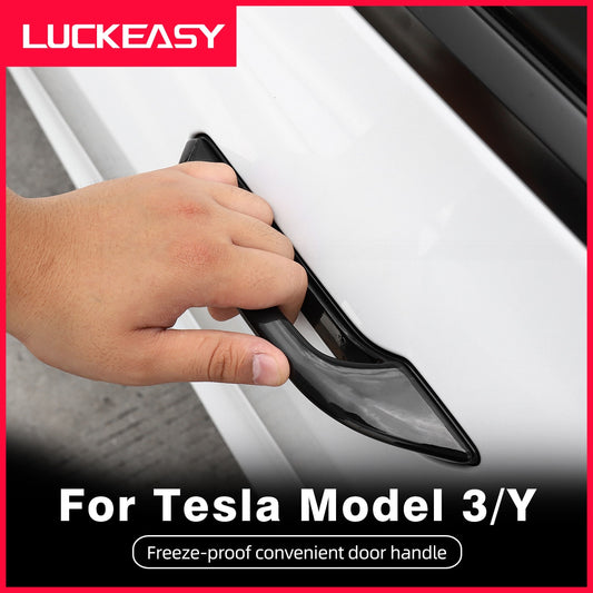 For Tesla ModelY Model 3 2023 Car Antifreeze Door Handle Sticker Refit Accessories Trim Decoration Door Handle Protector Cover