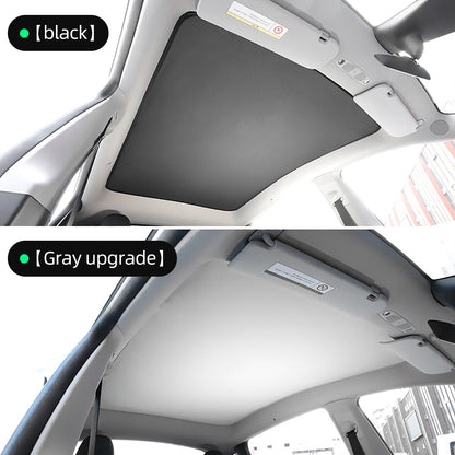 Car Sun Shade Net Sunroof Glass Sun Shade Net For Tesla Model Y 2020-2022 Sunscreen Cloth Interior Auto Accessories