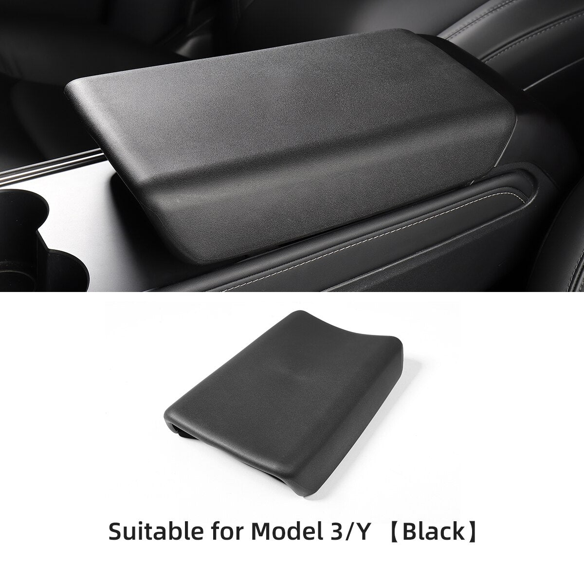Car TPE Armrest Box Cover Central Control Armrest Protective Pad Interior Accessories For Tesla Model 3 Model Y 2021-2023