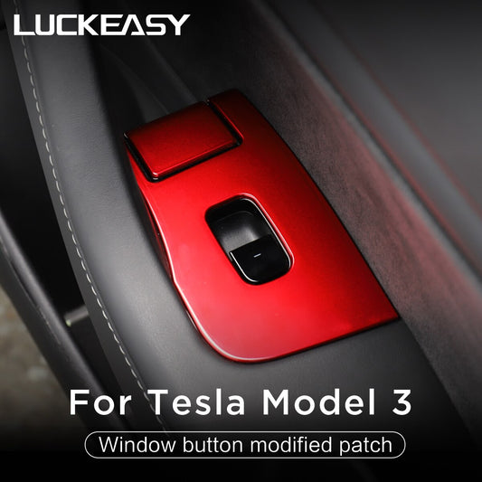 For Tesla Model 3 Model Y 2017-2020 Auto Interior Accessories Car Door Locks Window Lift Button Protection Patch