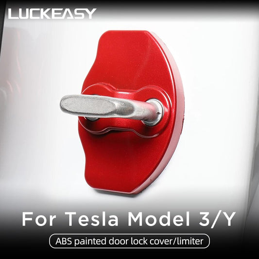 For Tesla Model 3 Model Y 2017-2023 Car Accessories ABS Door Lock Protection Covers Rust-Proof Door Latch Stopper