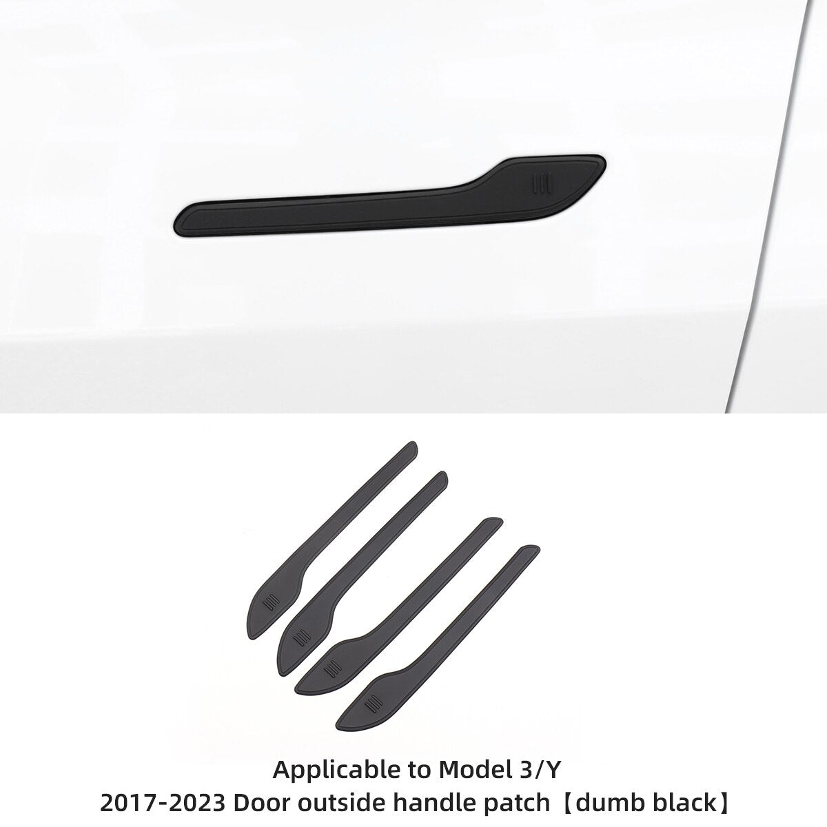 For Tesla Model 3 Y S 2016-2023 Car Accessories Door Handle Patch ABS Door Handle Decoration Stickers