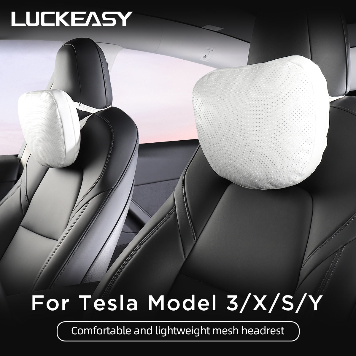 For Tesla Model 3 Y X S Neck Headrest Pillow Car Accessories Head Support Neck Protector Pillow Cushion