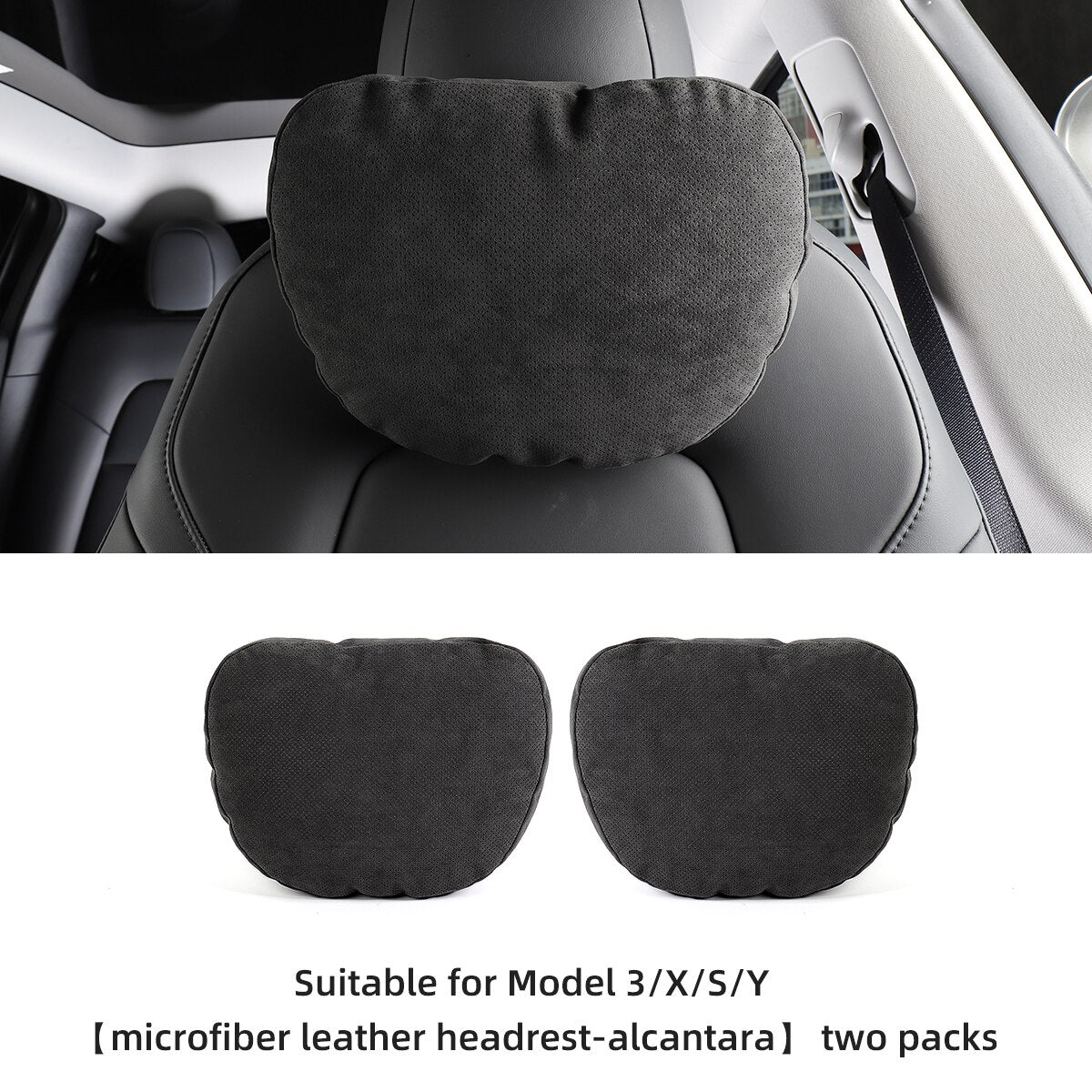 For Tesla Model 3 Y X S Neck Headrest Pillow Car Accessories Head Support Neck Protector Pillow Cushion