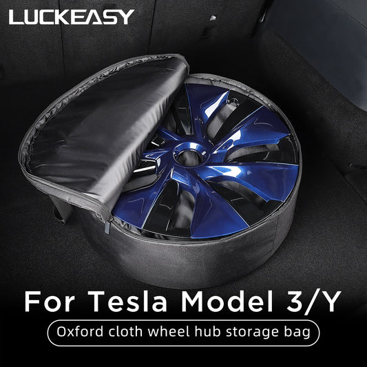 For Tesla Model3 Model Y 18 19 Inch Wheel Hub Cap Protector Storage Bag Oxford Cloth Hubcap Storage Bag Car Accessories