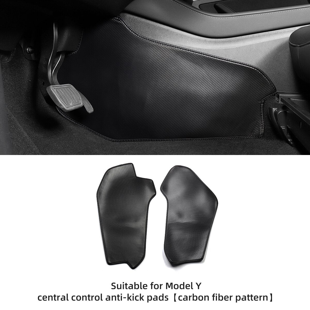 Car Central Control Side Defense Kick Pad For Tesla Model3 ModelY Protective Pad TPE Trunk Side Scuff Plate Pad Car Accessories