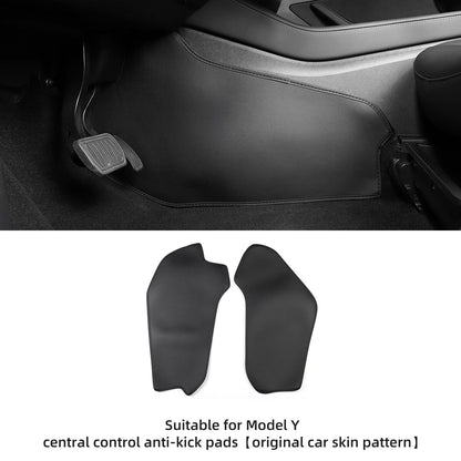 Car Central Control Side Defense Kick Pad For Tesla Model3 ModelY Protective Pad TPE Trunk Side Scuff Plate Pad Car Accessories