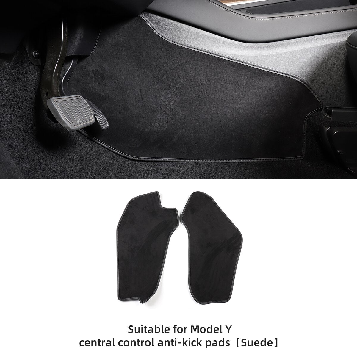 Car Central Control Side Defense Kick Pad For Tesla Model3 ModelY Protective Pad TPE Trunk Side Scuff Plate Pad Car Accessories