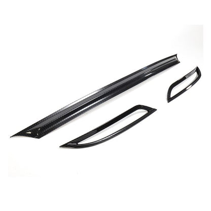Car Rear Fog Lamp Trim With Led Lights Decoration Strip For Tesla Model 3 Exterior Modification Accessories ABS Model3 2017-2023