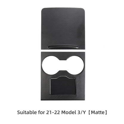 Car Steering Wheel Central Control Sticker For Tesla Model Y 2021-2023 Door Window Button Column Shift Matte Carbon Fiber Patch