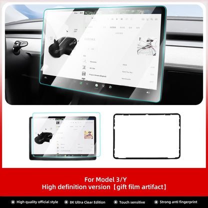 Center Control Touchscreen Car Navigation Touch Screen Protective Film For Tesla Model3 ModelY Model X S 2017-2023 Tempered Film
