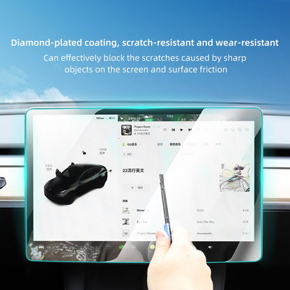 Center Control Touchscreen Car Navigation Touch Screen Protective Film For Tesla Model3 ModelY Model X S 2017-2023 Tempered Film