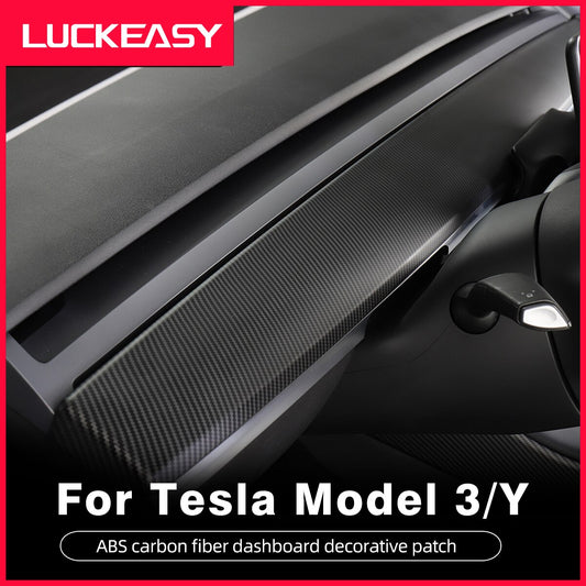 Central Control Instrument Panel For Tesla Model 3 Model Y model3 2017-2022 Accessories Matte Carbon Fiber ABS Model Three New