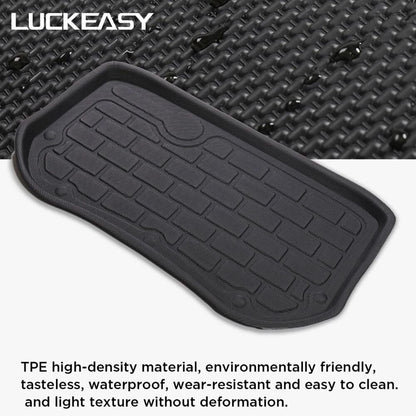 For Tesla Model 3 2017-2020 TPE Custom Lower Trunk Mats All-Weather Waterproof And Wearable Mat Sub-Trunk Carpet (Piano Model)