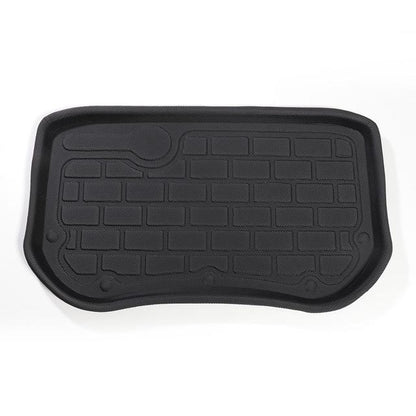 For Tesla Model 3 2017-2020 TPE Custom Lower Trunk Mats All-Weather Waterproof And Wearable Mat Sub-Trunk Carpet (Piano Model)