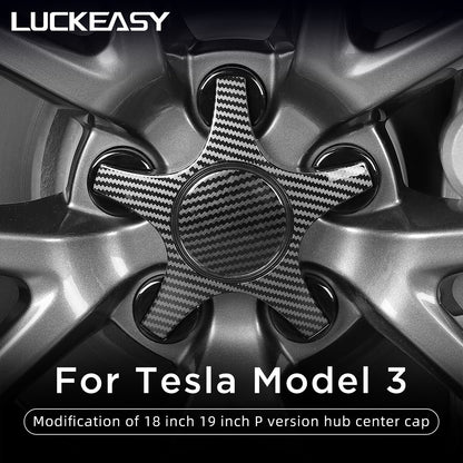 For Tesla Model 3 2022 18 Inch P Version Wheel Cap Hub Cap Kits ABS Hub Center Cover Car Modification Accessories