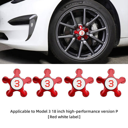 For Tesla Model 3 2022 18 Inch P Version Wheel Cap Hub Cap Kits ABS Hub Center Cover Car Modification Accessories