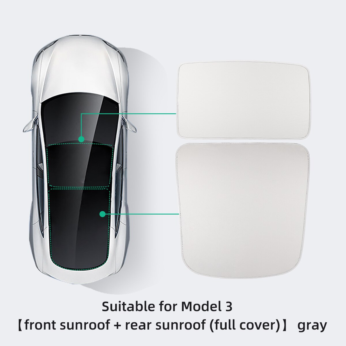 For Tesla Model 3 2022-2023 Car Interior Accessories Sun Shield Front And Rear Sunroof Sun Shade Net Car Window Sunshade