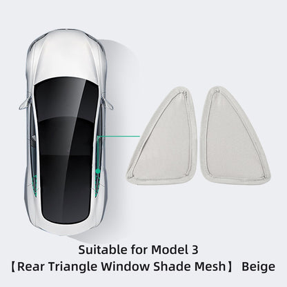 For Tesla Model 3 2022-2023 Car Interior Accessories Sun Shield Front And Rear Sunroof Sun Shade Net Car Window Sunshade