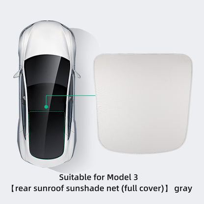 For Tesla Model 3 2022-2023 Car Interior Accessories Sun Shield Front And Rear Sunroof Sun Shade Net Car Window Sunshade