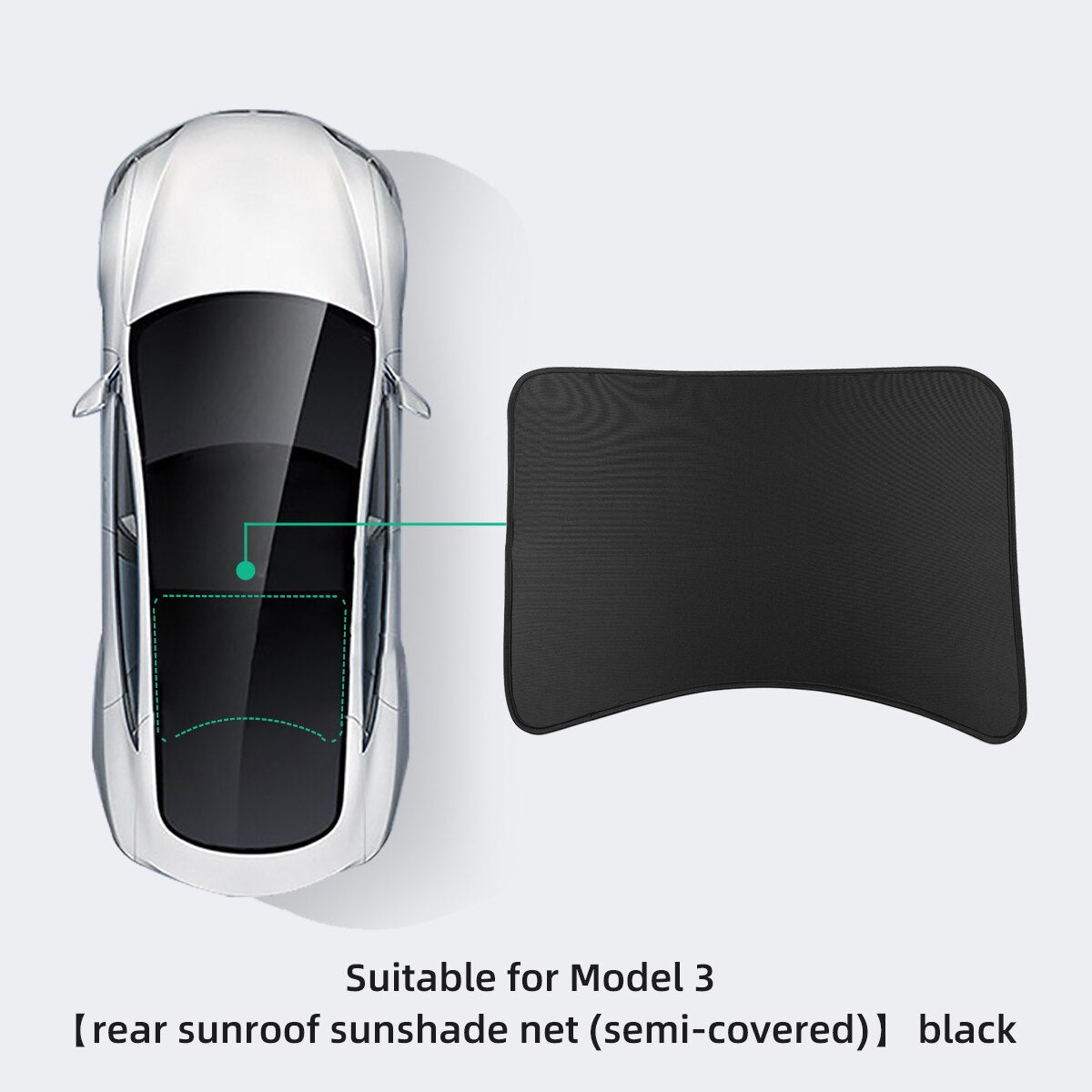 For Tesla Model 3 2022-2023 Car Interior Accessories Sun Shield Front And Rear Sunroof Sun Shade Net Car Window Sunshade