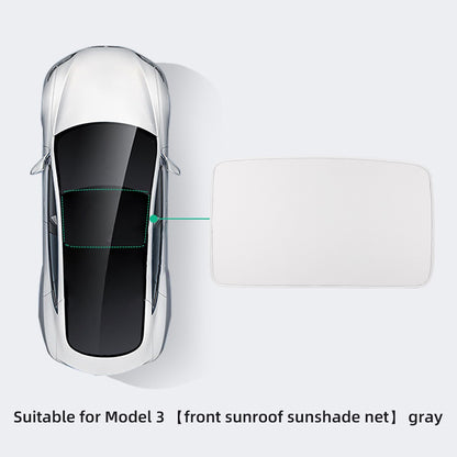 For Tesla Model 3 2022-2023 Car Interior Accessories Sun Shield Front And Rear Sunroof Sun Shade Net Car Window Sunshade