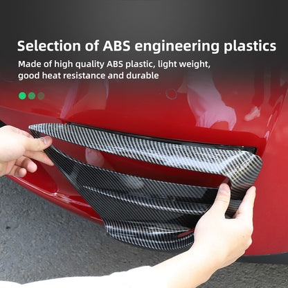 For Tesla Model 3 2023 ABS Front Fog Lamp Modified Wind Knife Bumper Protector Car Sticker Exterior Decoration Accessories