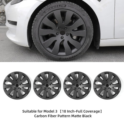 For Tesla Model 3 2023 Wheel Cap 18 Inch  All-inclusive Hubcap Replacement Wheel Cover Kit Modification Accessories
