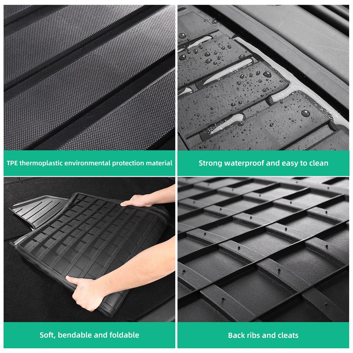For Tesla Model 3 Model Y 2021-2023 Front Trunk Mat Wear-resistant Pads Lower Trunk Mat Car Interior Accessories