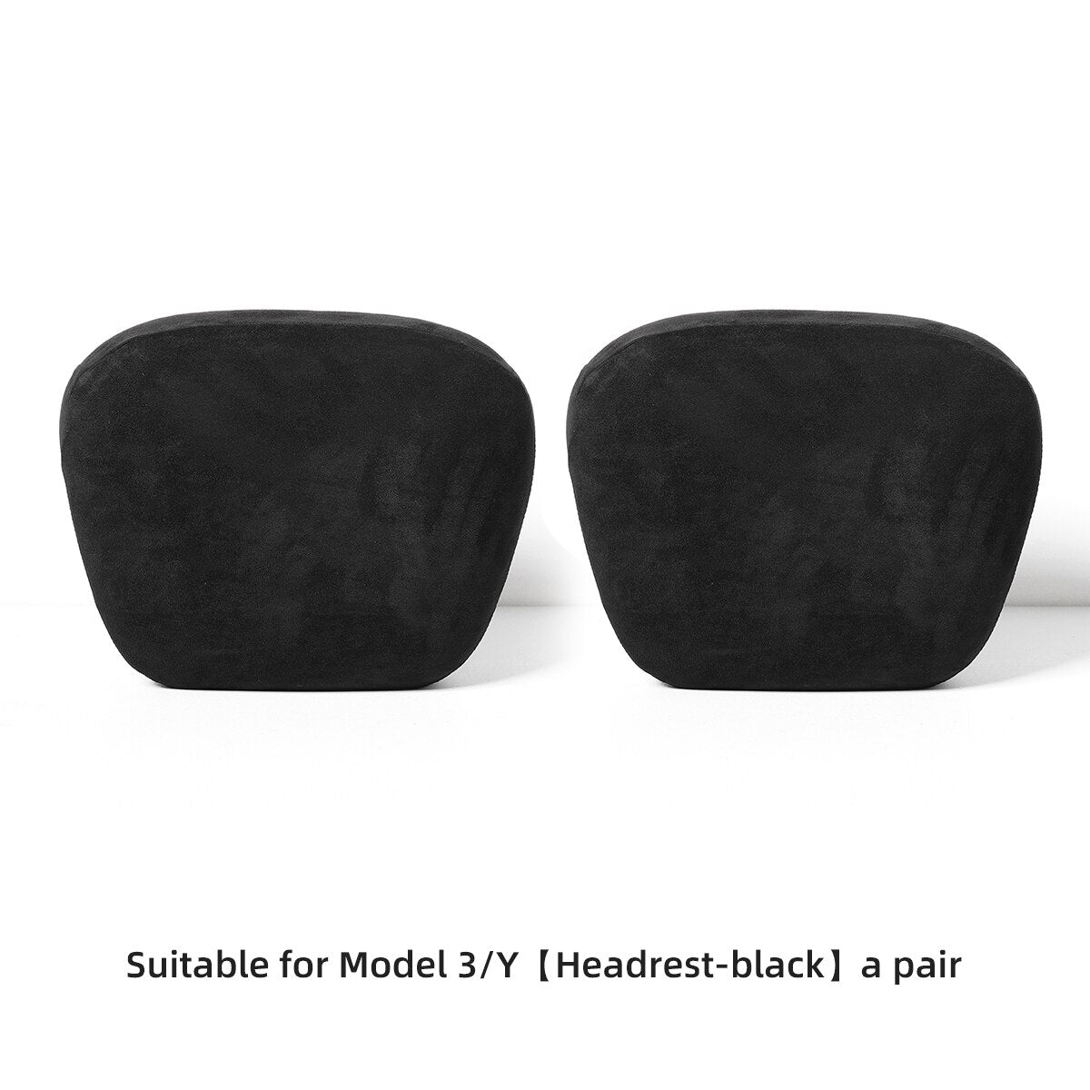 For Tesla Model 3 Model Y Car Neck Seat Pillow Interior Accessories Car Memory Foam Suede Travel Headrest Lumbar Pillow