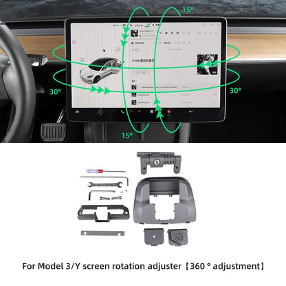 For Tesla Model 3 Model Y Car Screen Rotation Bracket Interior Modification Accessories Central Control Screen Rotation Adjuster