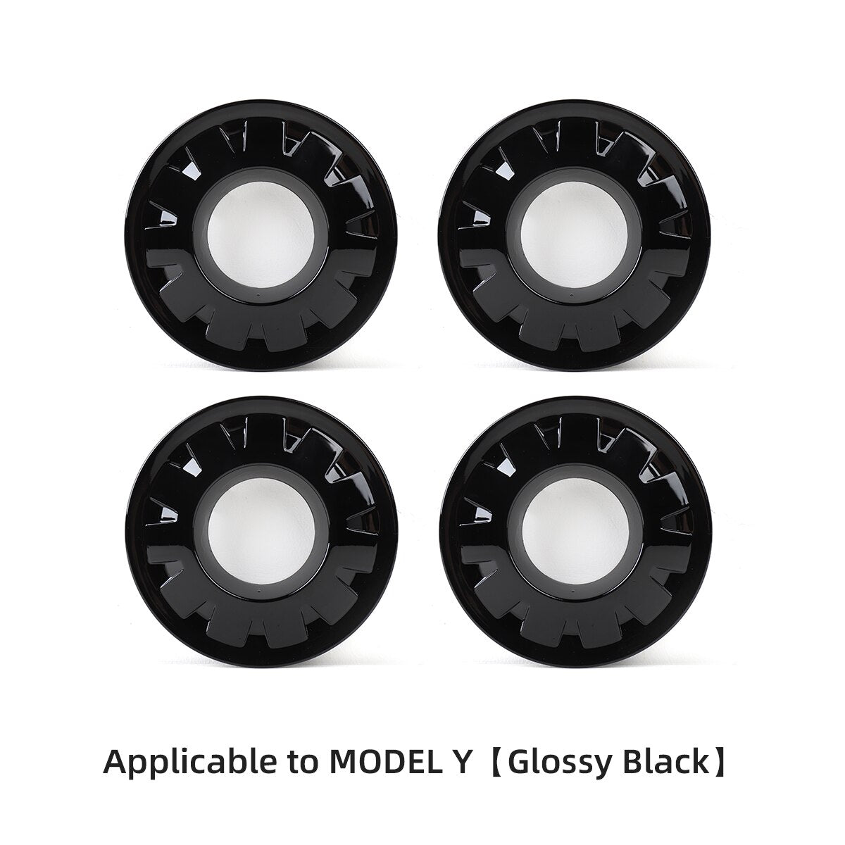 For Tesla Model Y 20 Inch Wheel Hub Center Cover ABS Decoration Wheel Cap Tesla Auto Accessories Exterior Carbon Fiber Black Red