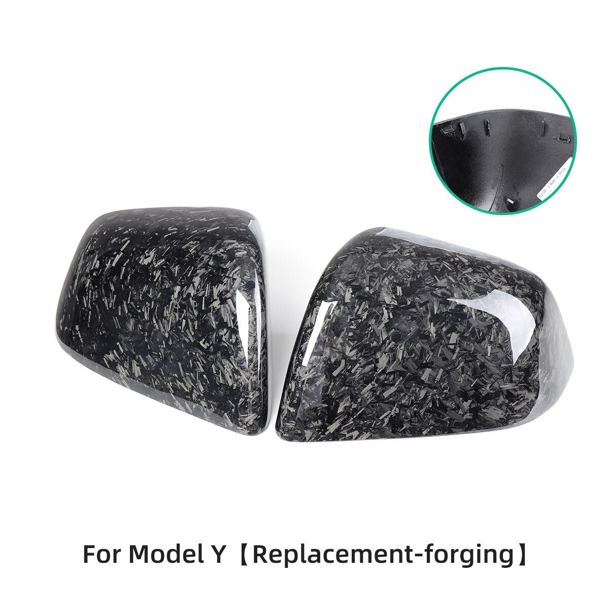 For Tesla Model Y 2017-2023 Carbon Fiber Rearview Mirror Cover Car Modification Accessories Side Mirror Protection Cover Caps