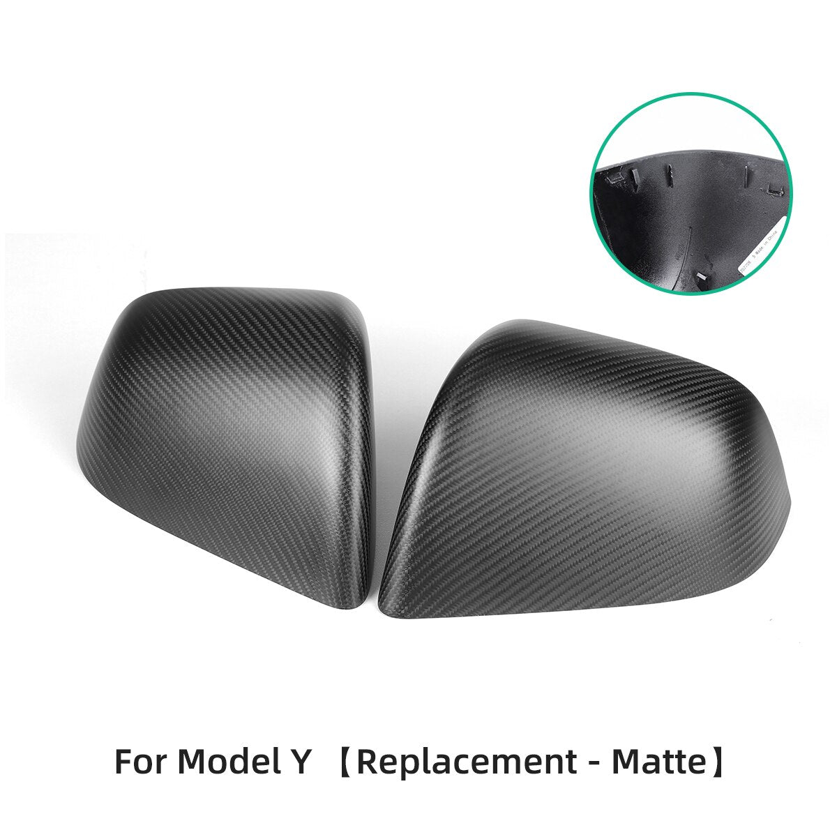 For Tesla Model Y 2017-2023 Carbon Fiber Rearview Mirror Cover Car Modification Accessories Side Mirror Protection Cover Caps